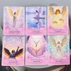 Oracolo Angeli Guida 11,5*8cm - 44 Carte con Libretto, Carte Divinatorie Ispirazionali in Scatola di Latta per la Crescita Spirituale