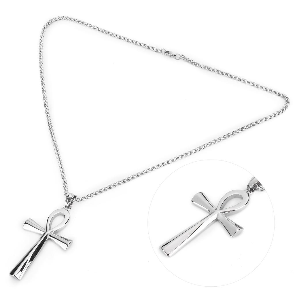 Men Stainless Steel Necklace Chain Exquisite Fashionable Pendant Necklace Accessory Gift