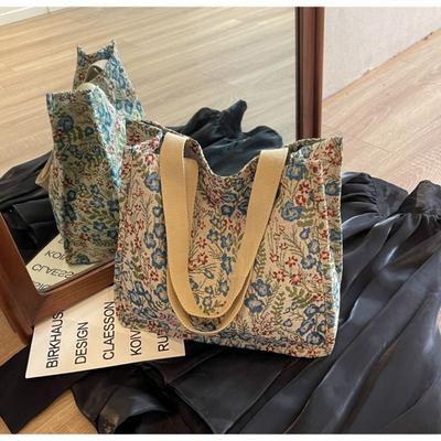 Fashion Creative Leisure Crossbody Shoulder Bag Large Capacity Flower Printed Messenger Bags Shopper Bags College Student Tote