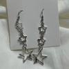 Cross-Border New Fashion Star Earrings: Hollow Five-Pointed Star Accessories for Women