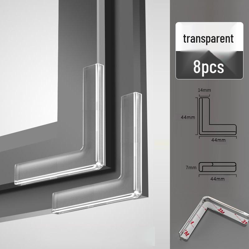 Aluminum Window Anti-Collision Silicone Corner Protector for Inward Opening Windows - Safety Right Angle Sleeve