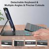 Samsung S10 Lite Tablet Case with Colorful Backlit Bluetooth Keyboard & Pen Slot