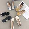 Flat-bottomed French Evening Breeze Bow Mary Jane Single Shoes Women's 2025 New Soft-soled Beanie Shoes