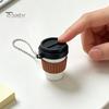 Coffee Clicker Fidget Toy 3D Printed Cup Clicker, Press for PLA Stress Relief, Backpack Hanging Finger with Ball Chain Focus Aid