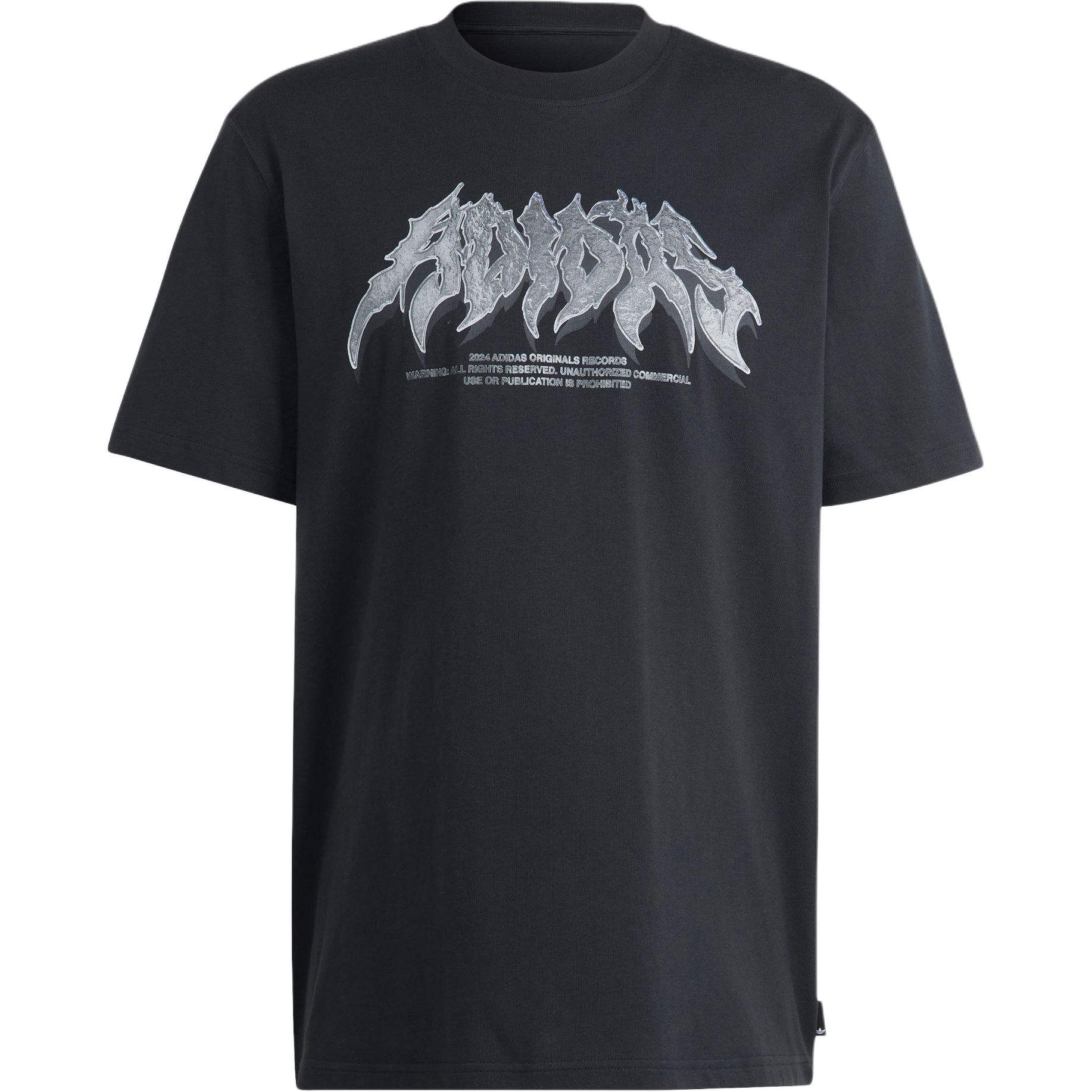 adidas Flames Concert T-Shirt Asia Sizing Black Men s IS0204 M