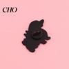 Women Brooch Decorative Enamel Dachshund Design Zinc Alloy Lapel Pin Sweater Dress Suit Badge Versatile Outfit Accessory