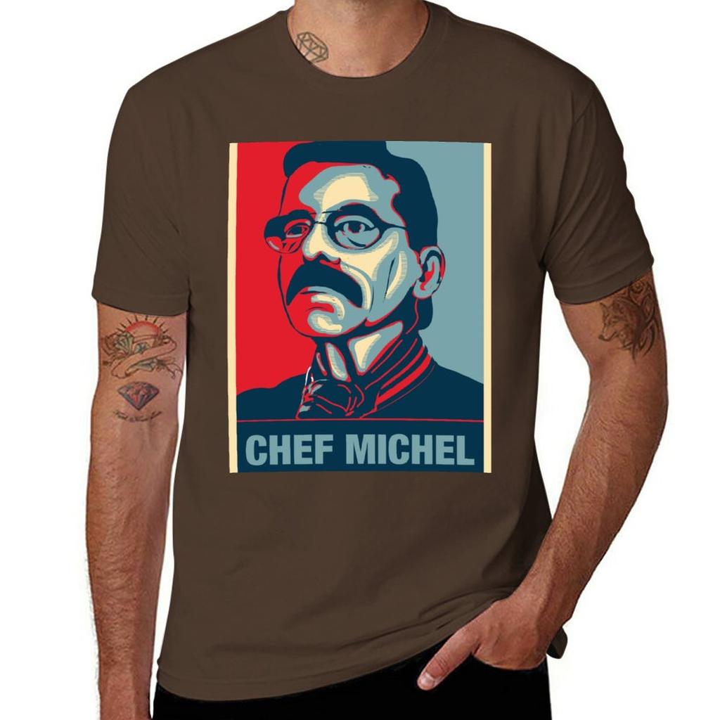 Chef Michel Dumas Fan Art TShirt Blouse sweat boys animal print mens graphic tshirts hip hop