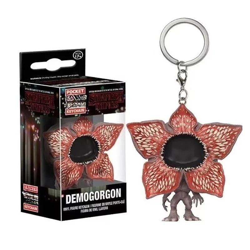 

Карманный брелок Stranger Things Одиннадцать Робин Барб Стив Дастин Брелок Цепочка Модель Игрушка Взрослые Дети Подарок Игрушки белый