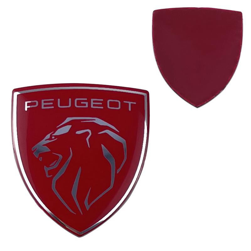 3.2x3.6cm Aluminum Alloy Car Steering Wheel Center W Sticker for Peugeot 308 307 408 208 508 3008 2008 5008 Emblem Accessories