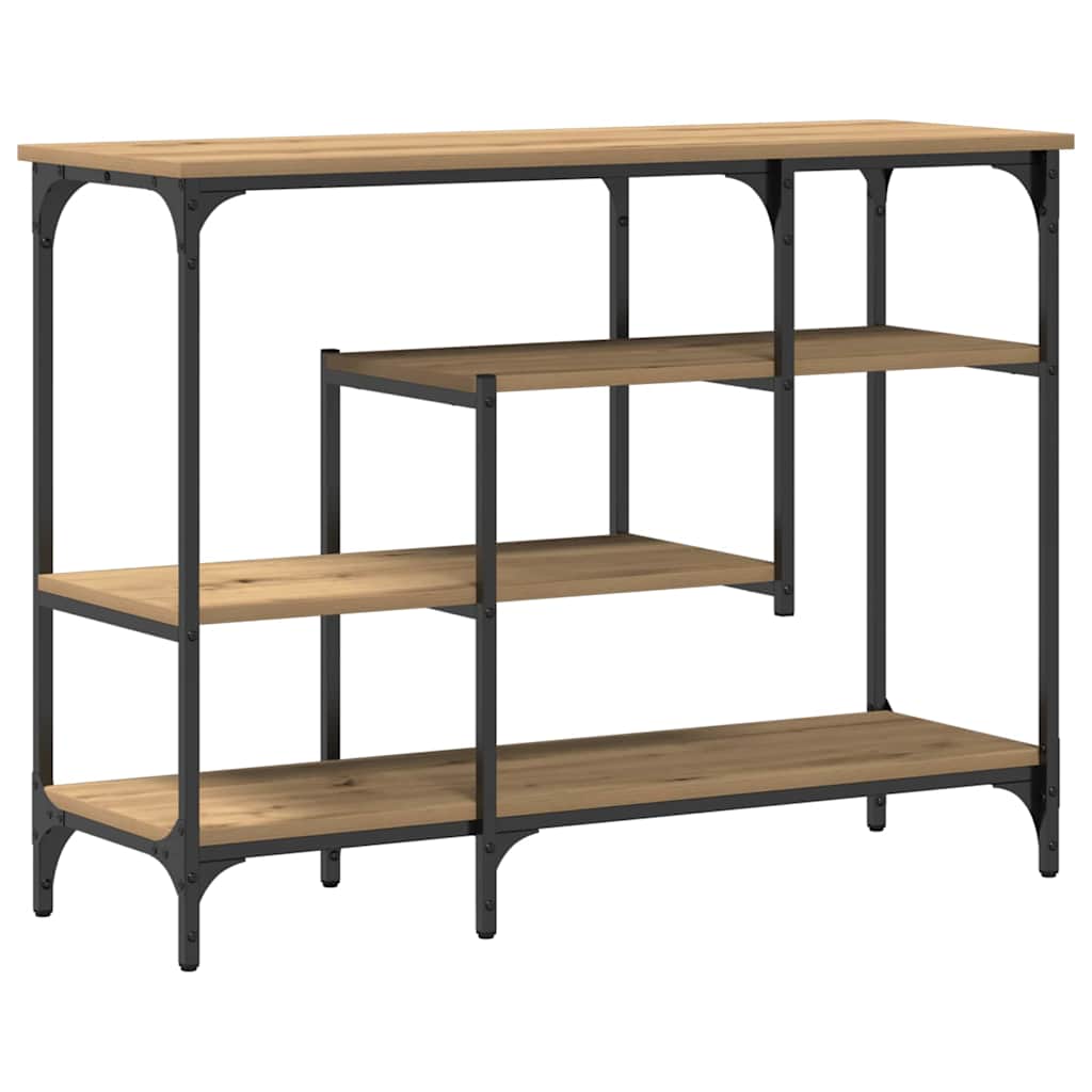 Console Table with Shelf Artisan Oak 100 X 35 X 75 Cm