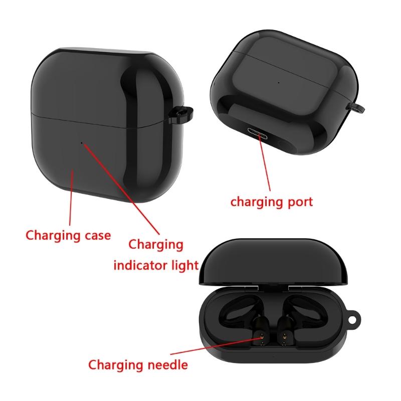 Portable Charging Storage Case With LED Power Indicator Lightweight Design For Buds 3 R530 On The Go Device Protective