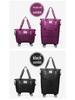 Extra-Large Expandable Travel Duffel with Wheels: Wet/Dry Separation, Lightweight & Practical for Prenatal Storage & Business Trips.