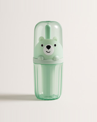 Úložný box na zubní kartáček a zubní pastu, přenosný cestovní držák na zubní kartáčky pro páry, na služební cesty