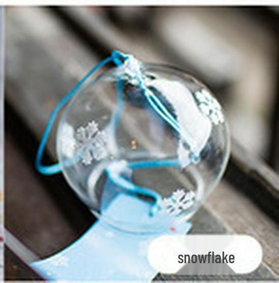 Cherry Blossom Glass Wind Chime - DIY Transparent Hanging Ornament