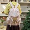 Cord-Schleifen-Rucksack Damen Leichter Zugband-Pendlerrucksack