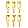 6Pcs Electric Guitar Tremolo Bridge Saddle U Shaped String Tuning Screw Saddle Accessory