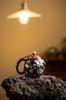 Black Glazed Silver Pattern Ceramic Sketch Pot KungFu TeaSet Household Ball Hole Filter Teapot A Heron Lotus Life Dragon Dan Pot