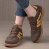 Spring Retro Women's Color-Block Training Shoes - Plus Size Lace-up Athletic Casuals
