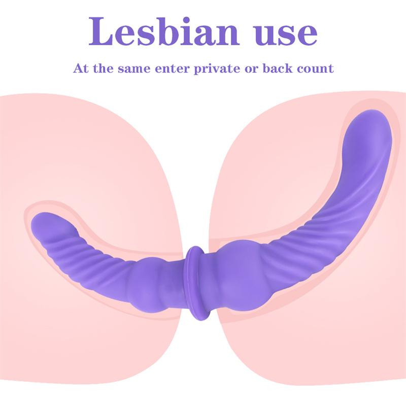 H48 Biyi Shuangfei Liquid Silicone Double Same Sex Penis SM Sex Products