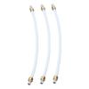 Confezione da 3 Tubo Latte Macchina Caffè OD 4mm Grado Alimentare Alta Temperatura Flessibile Tubo Montalatte Raccordo Acciaio Inossidabile Materiale PTFE