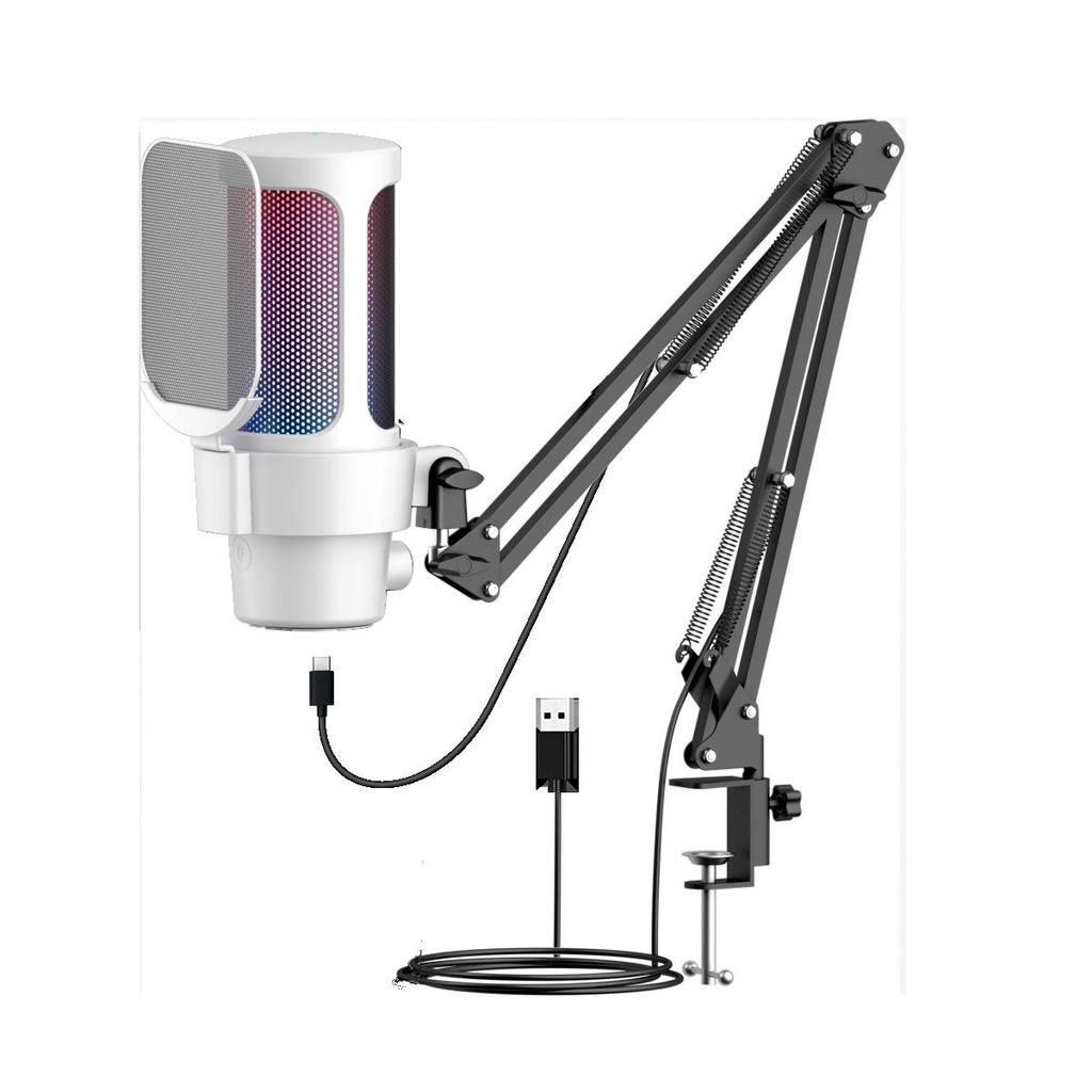 USB Microphone for Gaming, Laptop, Recording, and Live Streaming with Noise Reduction