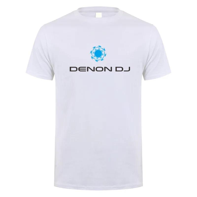 Denon Dj T Shirt Summer Men Cotton O-neck Short Sleeve Player Media T-shirts Man Tops LH-303