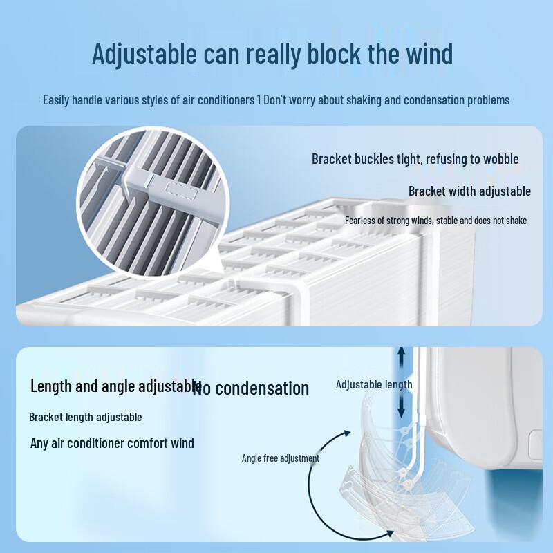 Adjustable Air Conditioner Wind Deflector