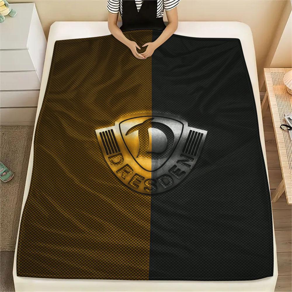 1 Stück Dynamo Dresden gemusterte Flanelldecke für alle Jahreszeiten geeignet für Heimdekoration Wärme und Komfort Geschenke Feiertagsgeschenk