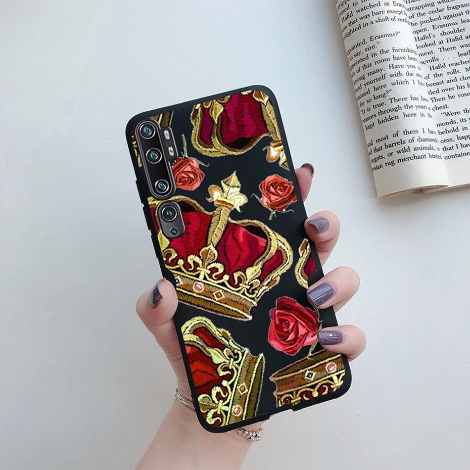 Love Heart Sunflower Case for Xiaomi Mi Note 10 Pro Case Bumper Silicone Back Cover for Xiomi Xiaomi Mi Note 10 Note10 Pro Case