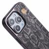 KIGC For iPhone 16 Pro Case Compatible with MagSafe Snake Texture Leather+PC+TPU Back Cover