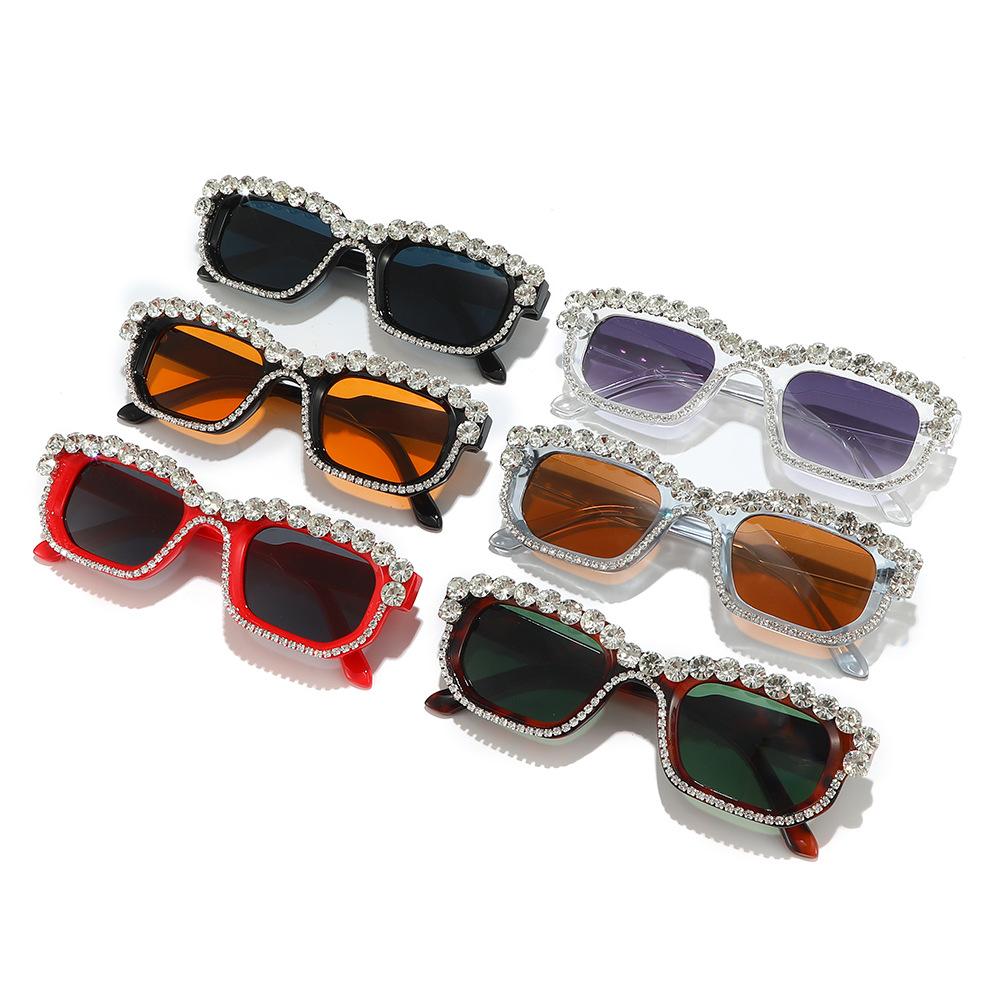 Square Sunglasses For Women & Men  Colorful Diamond-Studded Fall New Arrivals Trendy Glasses & Shades