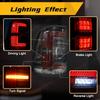 Pair of LED Tail Lamps For Dodge Ram 1500 2500 3500     -   Rear Driving Brake Turn Signal Reverse Light