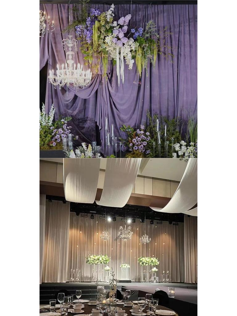 Milk Silk Wedding Drape Backdrop Fabric