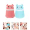 WATIIFUFU 2-Piece Baby Powder Bottle with Bear Design, Lightweight and Portable, Powder Container