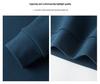 Plus Size Men's Thick Knit Sweater, Velvet Lined, Two-Piece Look, Middle-Aged Loose Fit