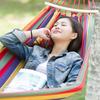 Single Wide Thick Canvas Hammock Outdoor Camping Backpackaging Leisure Swing Portable Hanging Bed Sleeping Swing Hammock