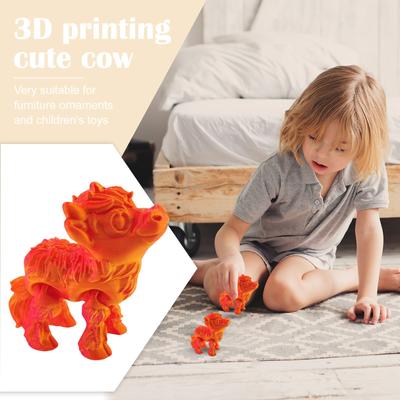 3D Printed Cow, Articulated Model, Flexible Animal Statue, 3D Printed Items Cheap, Stress Relief, Restlessness Relief, ADHD Toys, Surprise Gift
