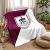 Coperta in Flanella con Stampa Calcio Burnley, Coperta Morbida Calda Leggera per Divano Letto Campeggio