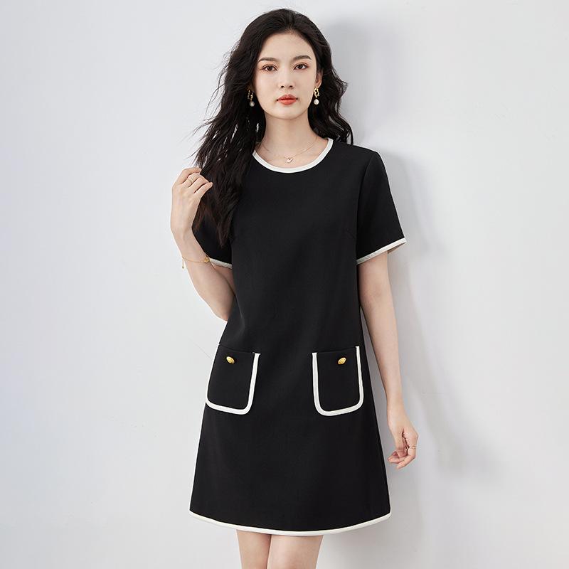 

Элегантное летнее женское платье Shenzhen Nanyou — шикарный, интеллектуальный стиль с выгодным покроем S чёрный