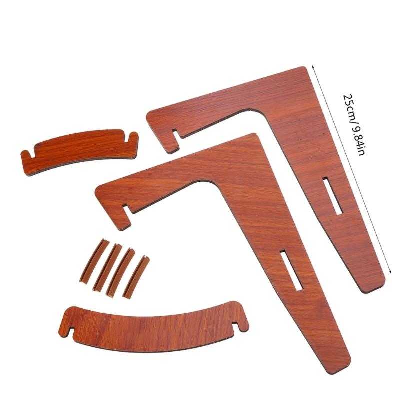 Supporto per Ukulele Portatile in Legno per Chitarra Stile L-Frame Supporto per Strumenti Musicali con Lati Morbidi per Ukulele Violini