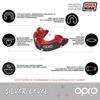 Opro Children's Mouthguard Silver GEN4 Blue