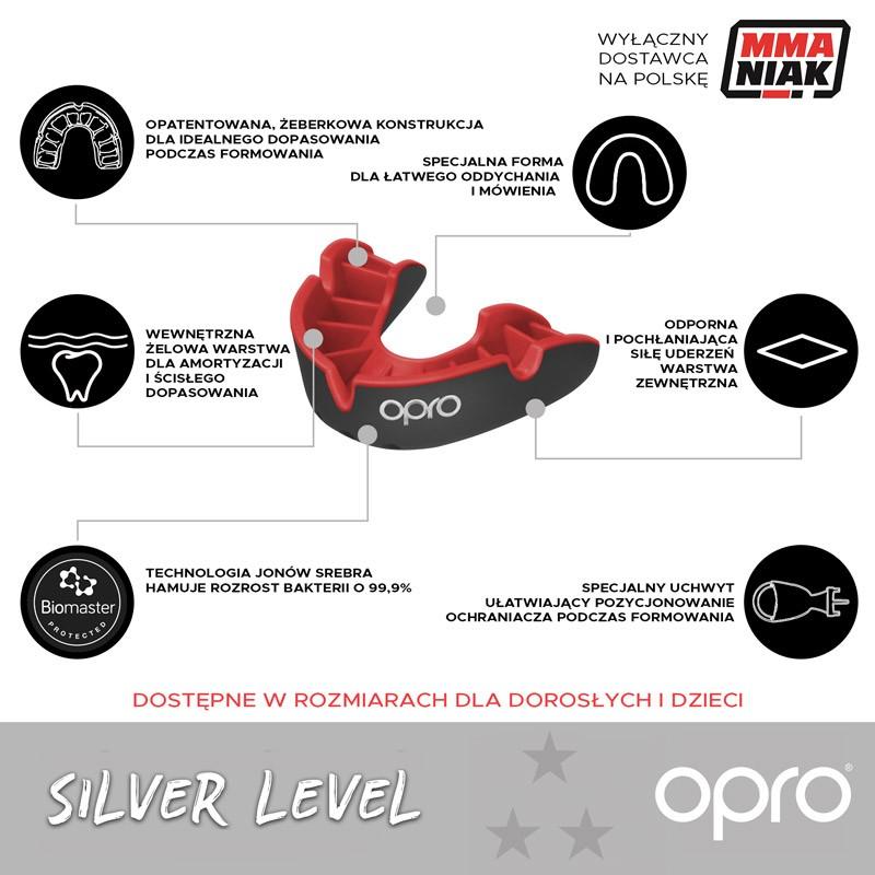 Opro Children's Mouthguard Silver GEN4 Blue