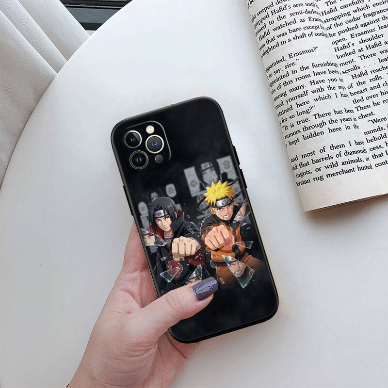 MH105 Naruto Uchiha Sasuke Phone Shell Case for iPhone 7 8 11 12 13 14 15 16 17 16E XS Pro Max XR X SE Air