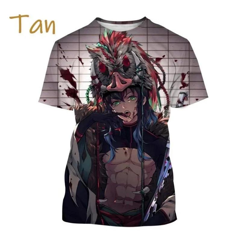 2026New Trend Anime Demon Slayer Fashion T-Shirt Cartoon 3d Print Short Sleeve Top Street Comfort Casual Shirt Harajuku Tees