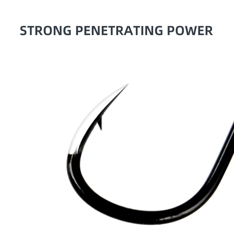 8pcs Sets Fishing Hooks with Barbed Fishing Hooks High-strength Tungsten Steel Hooks Fishing Gear