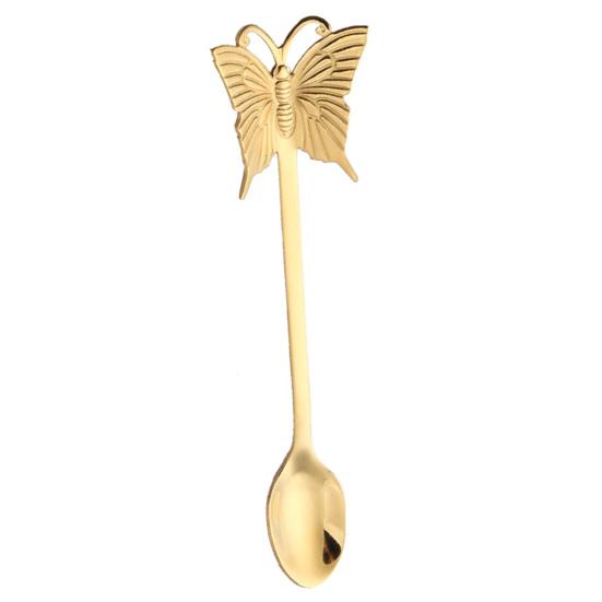 Nerezová ocel Duhová Káva Čaj Měsíční koláč Ovoce Motýl Lžíce Vidlička Příbory Výprodejové zboží