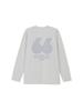 North ES 66 Graphic Tee White Mix Gray XL [The Face] Long-Sleeve - -