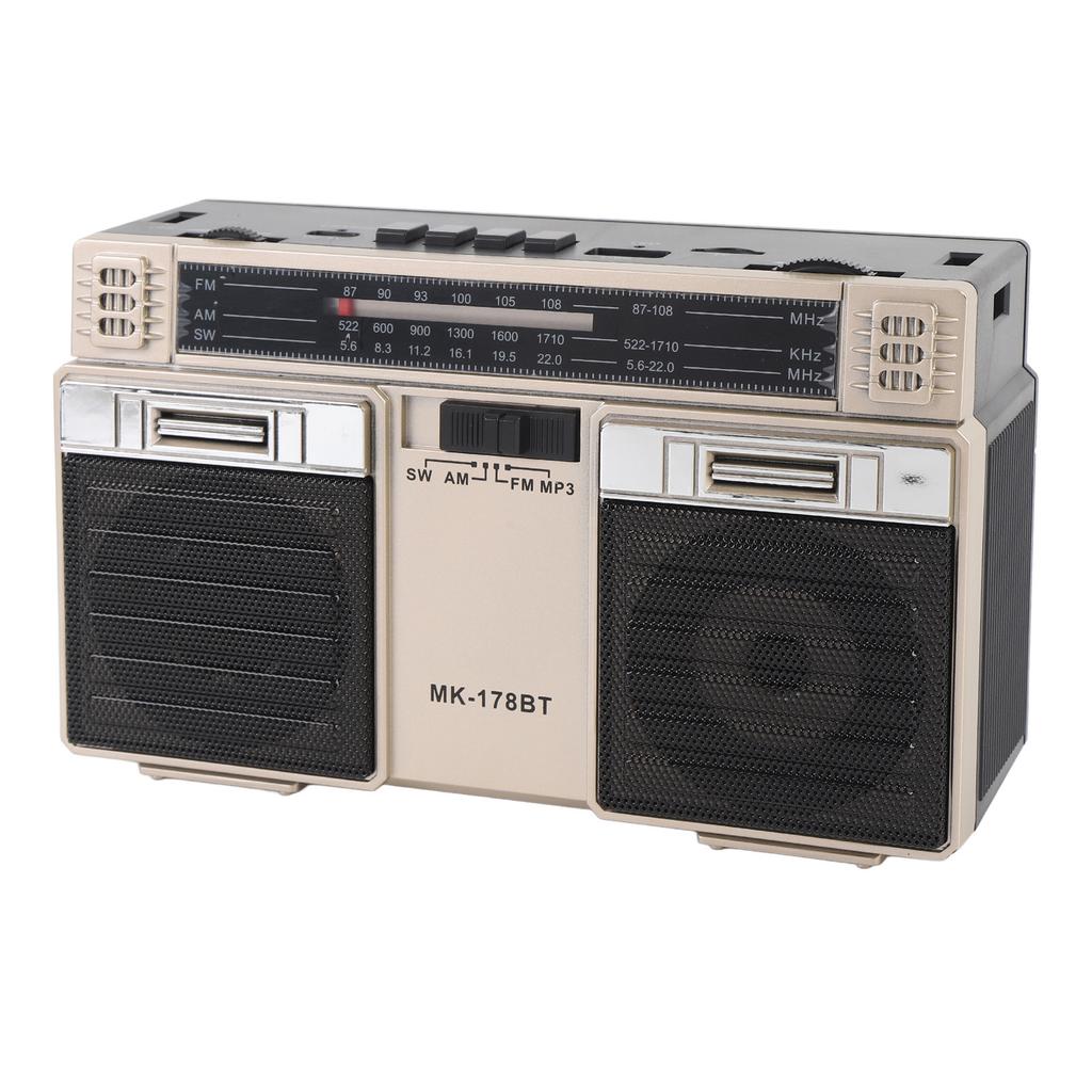 Radio portabil AM FM SW cu difuzor Bluetooth, reîncărcabil, cu bandă completă, radio portabil pentru acasă