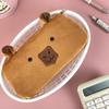 Cute Capibala Plush Pencil Case, Large Capacity Pencil Case, Capybara, Office Storage Bag, Student Stationery, School Supplies