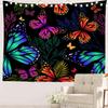 Romantic Flower Victorian Border Dragonfly Wildflower Hippie Trippy Tapestry Wall Art Meditation Decor For Bedroom Living Room